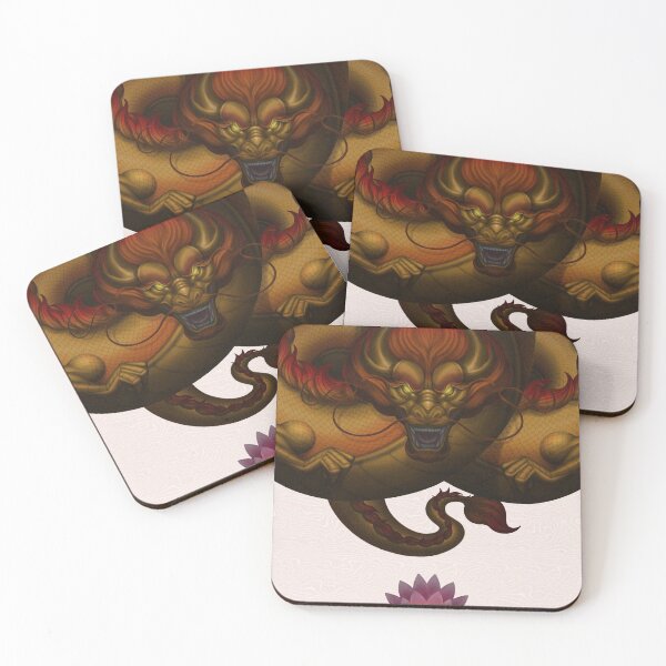 Item preview, Hanafuda Dragon Lotus designed and sold by MrRamenBox.