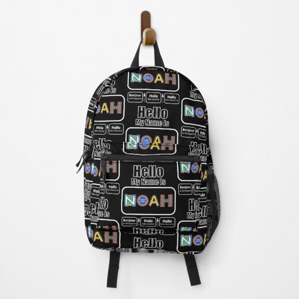 Item preview, Hello My Name Is Noah Nametag For Dark Background designed and sold by artfulnotebook.