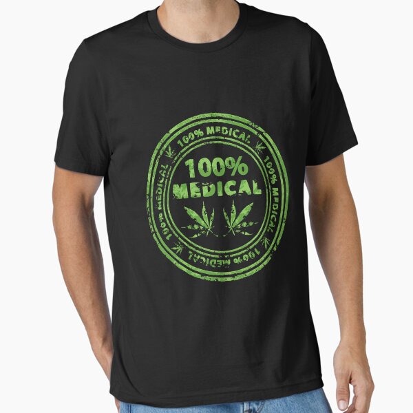 100% Medical Marijuana Stamp Essential T-Shirt