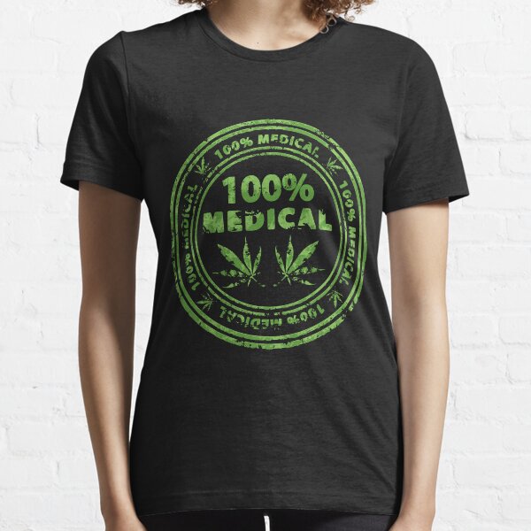 100% Medical Marijuana Stamp Essential T-Shirt