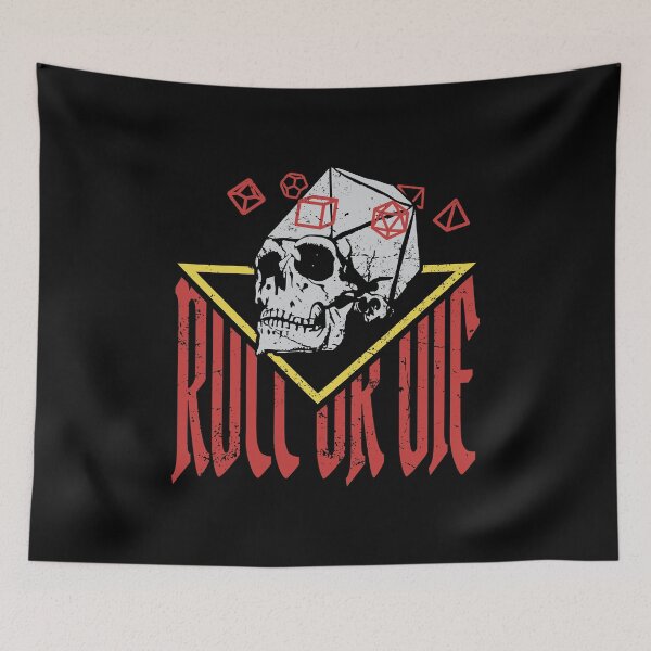 Item preview, Roll Or Die DnD Dice Skull designed and sold by DnlDesigns.