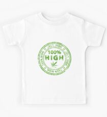 100% High Marijuana Stamp Kids Tee