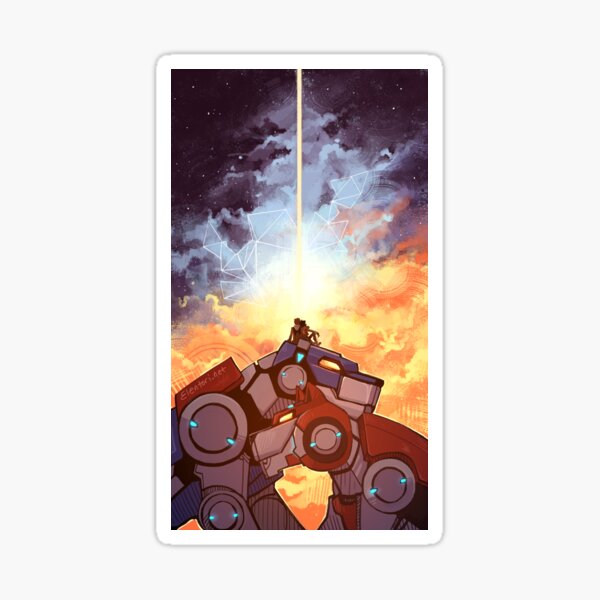 Fire and Ice Sticker