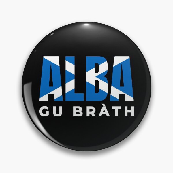 Item preview, Alba gu Bràth - Scotland Forever in Gaidhlig - Scottish Saltire Flag Blue designed and sold by Indy2tees.