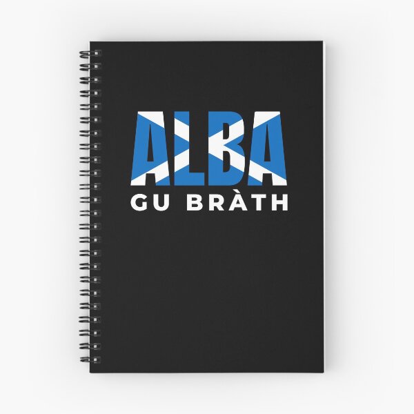 Item preview, Alba gu Bràth - Scotland Forever in Gaidhlig - Scottish Saltire Flag Blue designed and sold by Indy2tees.