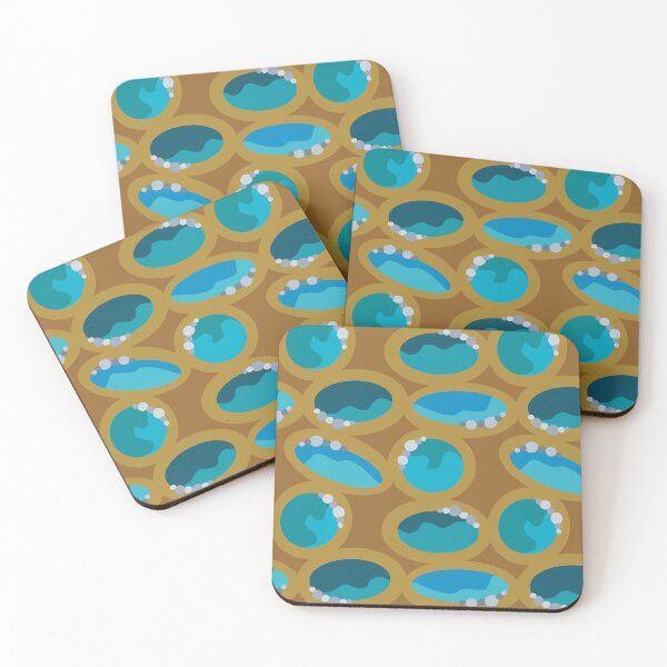 Item preview, "Yellowstone" Designer Print Hiking Desert Western Graphic Thermal Pools designed and sold by victoriabdesign.