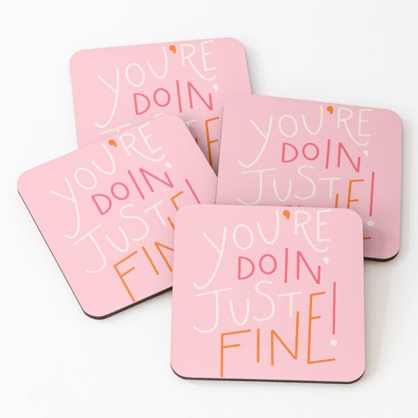 Item preview, you're doin' just fine! (pink) designed and sold by lizziesumner.