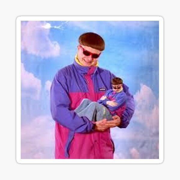 Oliver Tree baby with Oliver Tree father Premium  Poster for Sale