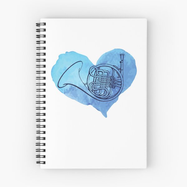 Item preview, Instrument Horn Blue Watercolor designed and sold by RaquelDeneth.