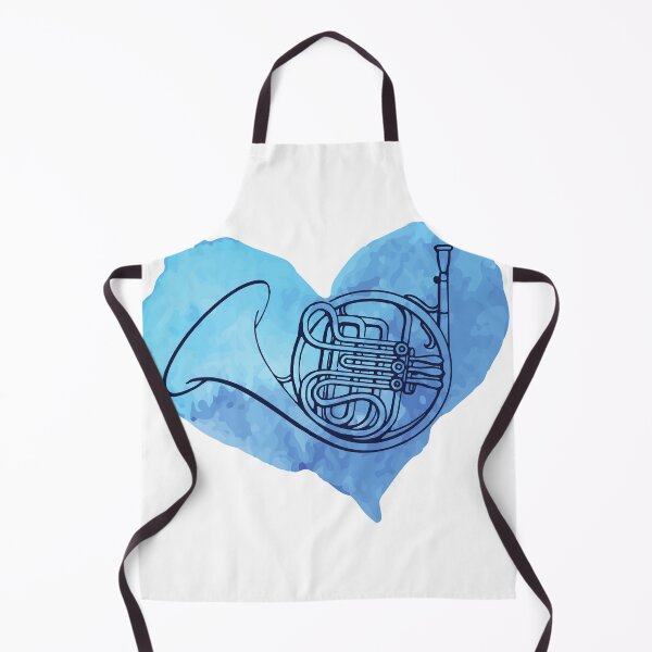 Item preview, Instrument Horn Blue Watercolor designed and sold by RaquelDeneth.