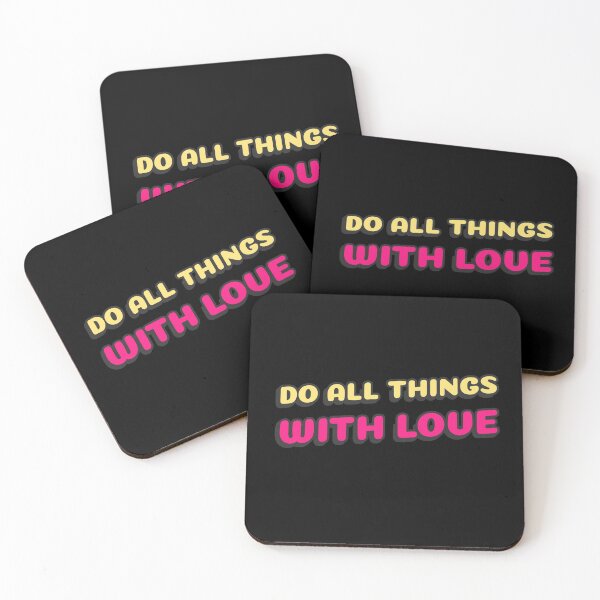 Item preview, Do all things with love - girlfriend gift, wife gifts, husband anniversary gift, wedding gift designed and sold by mr&mrsmalik malik.