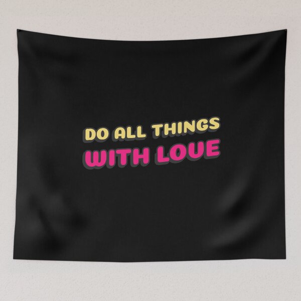Item preview, Do all things with love - girlfriend gift, wife gifts, husband anniversary gift, wedding gift designed and sold by mr&mrsmalik malik.