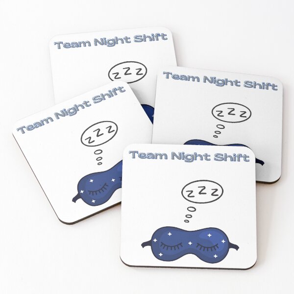 Item preview, Team Night Shift Blue sleeping mask  designed and sold by Bossmommy84.