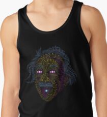 Acid Scientist tongue out psychedelic art poster Men's Tank Top