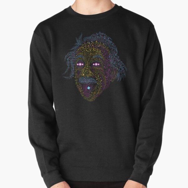 Psychedelisches Kunstplakat der sauren Wissenschaftlerzunge heraus Pullover