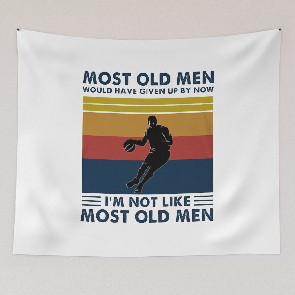 Item preview, I'M NOT LIKE MOST OLD MEN BASKETBALL VINTAGE designed and sold by Robertsone3.