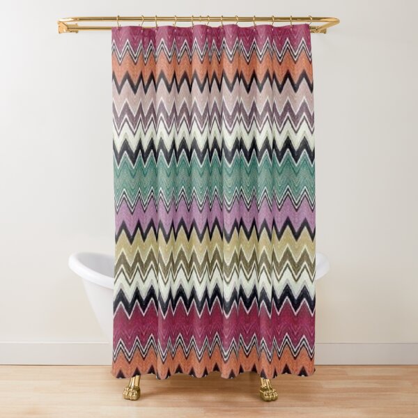 missoni home - colorful zig-zag chevron Shower Curtain