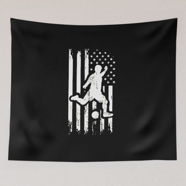 Item preview, Patriotic Soccer Player American Flag designed and sold by sayotayo93.