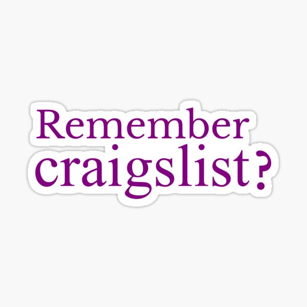 Craigslist Stickers Redbubble