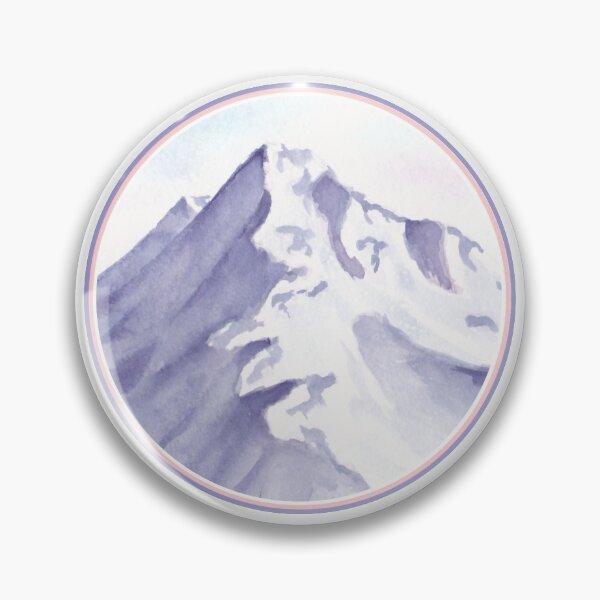 Artikelvorschau, Berg Aquarell Sticker entworfen und verkauft von Samantha Roberts.