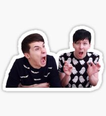 dan and phil Sticker