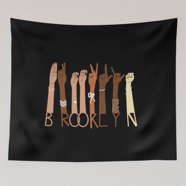 Item preview, Brooklyn Diversity ASL Sign Language NYC New York City designed and sold by kawaiisplatter.