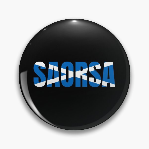 Item preview, Saorsa - Freedom - Scottish Saltire Flag Blue - Gaidhlig designed and sold by Indy2tees.