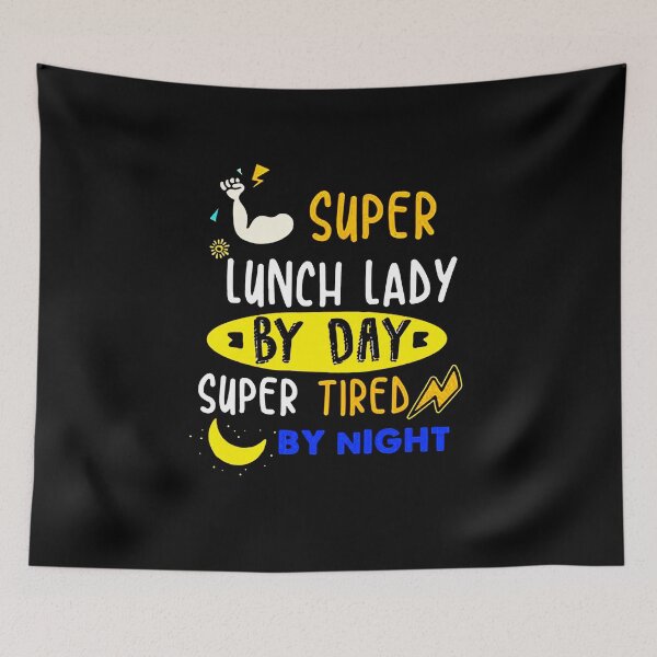 Item preview, Super Lunch Lady By Day Super Tired By Night designed and sold by sayotayo93.