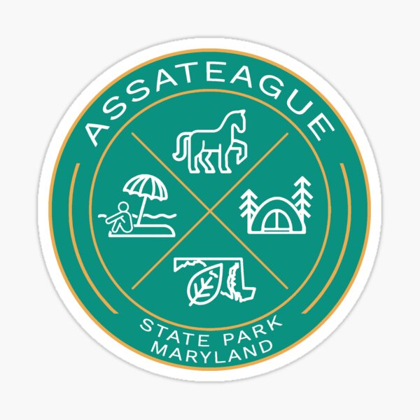 Item preview, Assateague State Park Heraldic Logo New designed and sold by VanyaKar.
