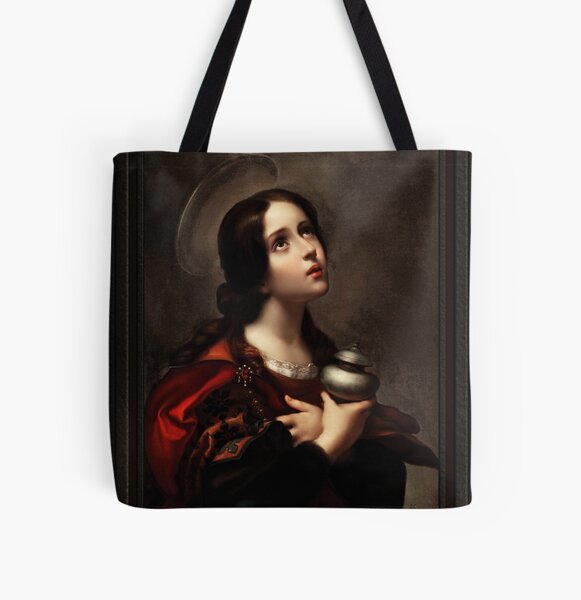 Mary Magdalene by Carlo Dolci Xzendor7 Old Masters Reproductions All Over Print Tote Bag