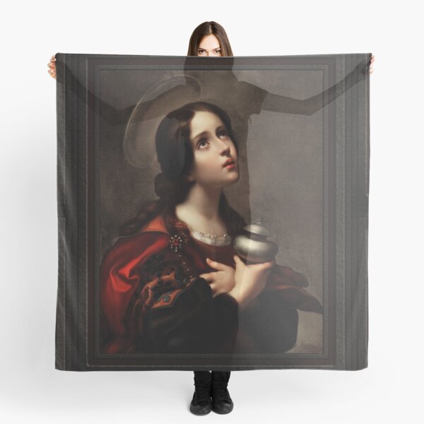 Mary Magdalene by Carlo Dolci Xzendor7 Old Masters Reproductions Scarf