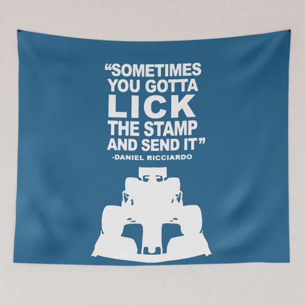 Item preview, Sometimes You Gotta Lick The Stamp and Send it Daniel Ricciardo  t shirt mockup, harness women fashion,  Funny dad T-Shirts designed and sold by KyleBuschDes.
