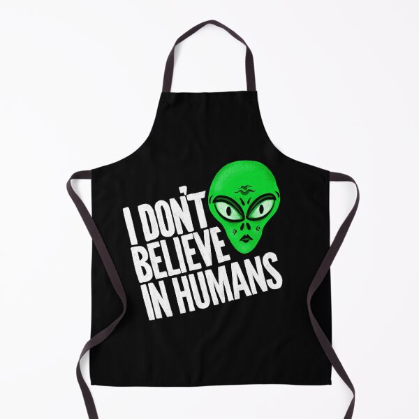 Item preview, I Don’t Believe in Humans - Alien Green and White designed and sold by Squarebird.