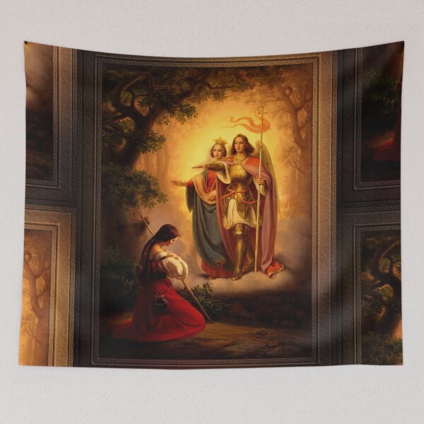 Item preview, Appearance of Sts Catherine and Michael to Joan of Arc by Hermann Stilke Classical Art Xzendor7 Old Masters Reproductions designed and sold by Xzendor7 Digital Art Creations.