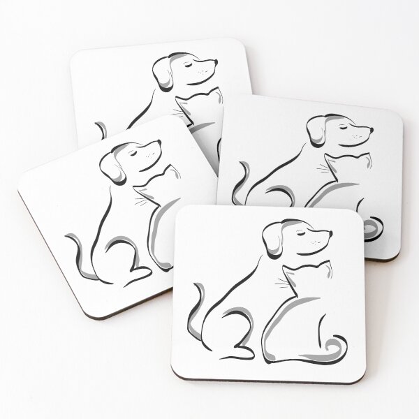 Item preview, Dog and Cat Pet Lovers Minimalistic designed and sold by Melissa Park.