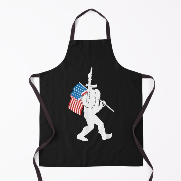 Item preview, Bigfoot American Flag USA 2nd Amendment Bear Arms Sasquatch designed and sold by bar4o3fm.