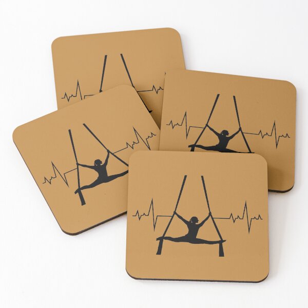 Item preview, Aerial Silks Dancer Aerialist Air Yoga Acrobatics Heartbeat designed and sold by CuteDesigns1.