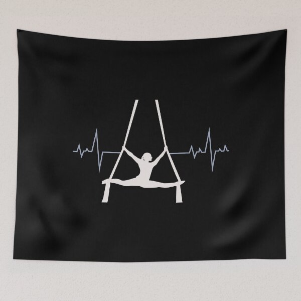 Item preview, Aerial Silks Dancer Aerialist Air Yoga Acrobatics Heartbeat designed and sold by CuteDesigns1.