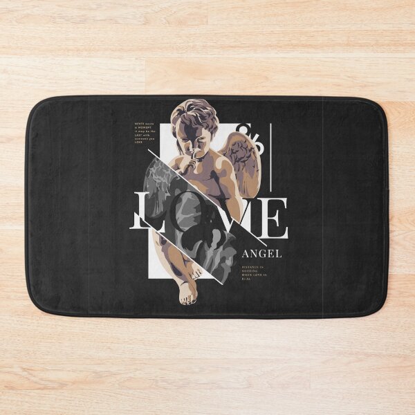 Item preview, Love Slogan with Antique Statue Illustration Black Background designed and sold by Peekonet.