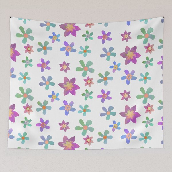 Item preview, Colorful Kidcore Flowers designed and sold by SYNTASTIC.