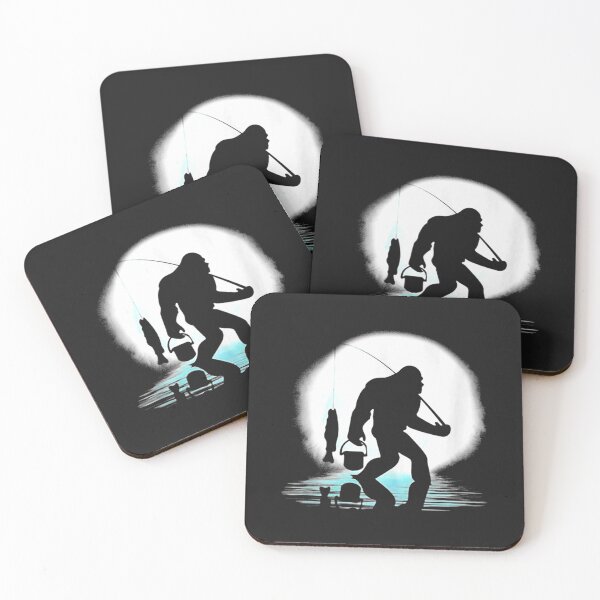 Item preview, Bigfoot Fishing Funny Sasquatch and Fish Night Fishing designed and sold by bar4o3fm.