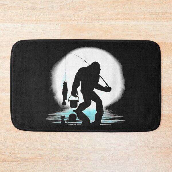 Item preview, Bigfoot Fishing Funny Sasquatch and Fish Night Fishing designed and sold by bar4o3fm.