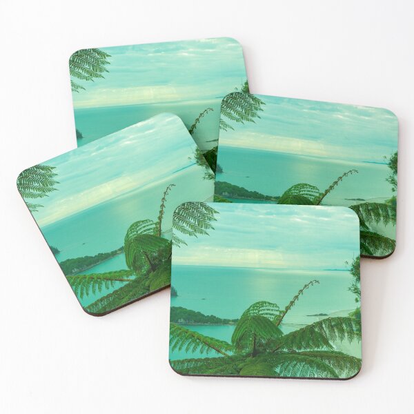Item preview, Retro tones tree fern frond frame view  designed and sold by Brian Scantlebury.