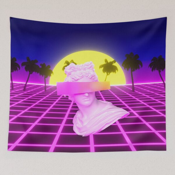 Item preview, Retro 3D Shapes Vaporwave Style (1) designed and sold by Peekonet.