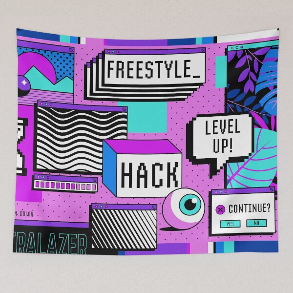 Item preview, Vintage Vaporwave Background designed and sold by Peekonet.
