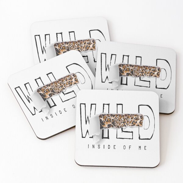 Item preview, Wild Slogan Ripped Off Revealing Leopard Skin Inside Illustration designed and sold by Peekonet.