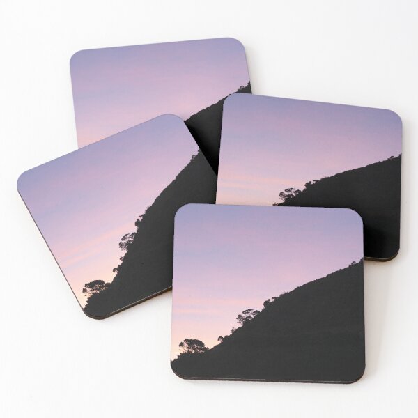 Item preview, Contrasting scene of silhouette slope of Mount Maunganui  designed and sold by Brian Scantlebury.