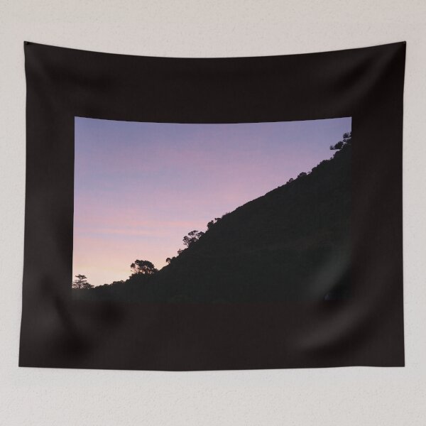 Item preview, Contrasting scene of silhouette slope of Mount Maunganui  designed and sold by Brian Scantlebury.