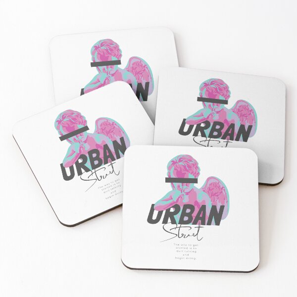 Item preview, Urban Street Slogan with Baby Angel Sculpture Graphic Illustration designed and sold by Peekonet.