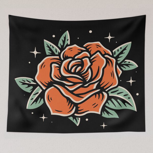 Item preview, Simple Rose Vector Illustration Japan Style Illustration Isolated Background designed and sold by Peekonet.